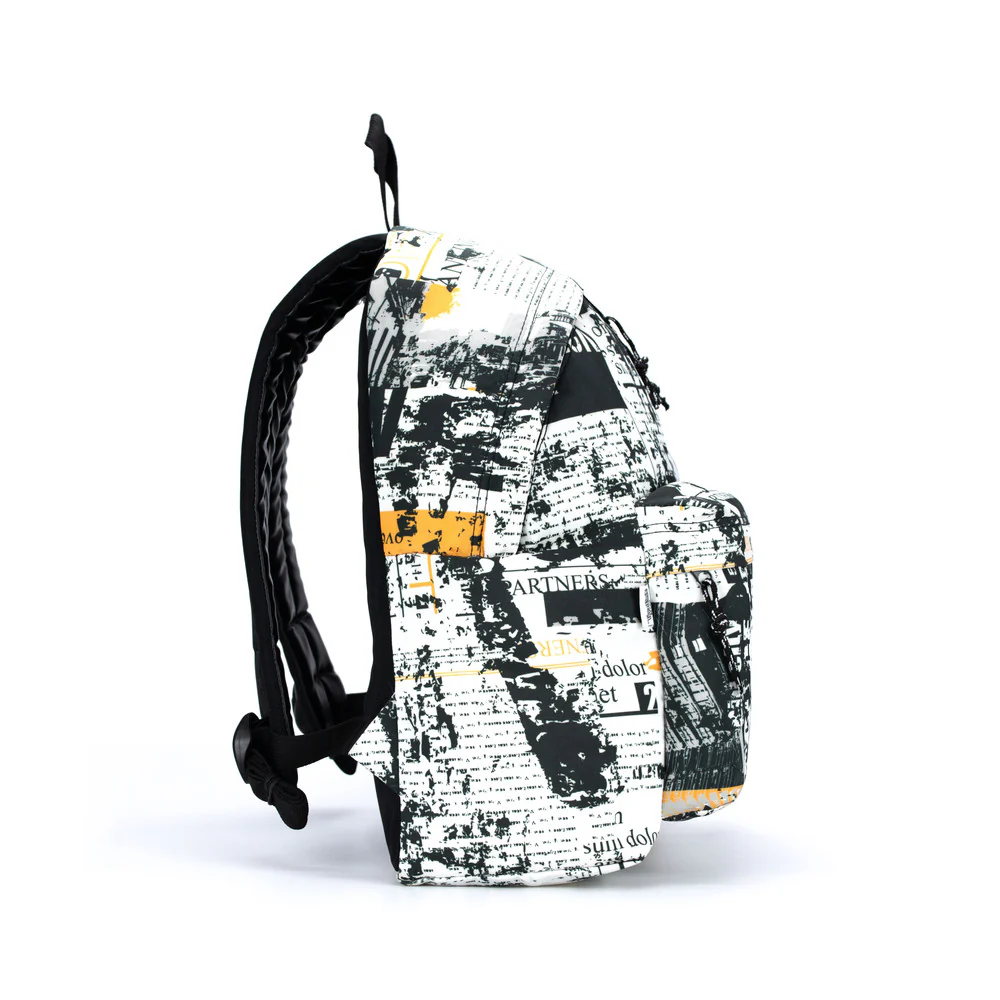 SAC A DOS TEENPACK"MOTIF TEXTE JOURNAL"