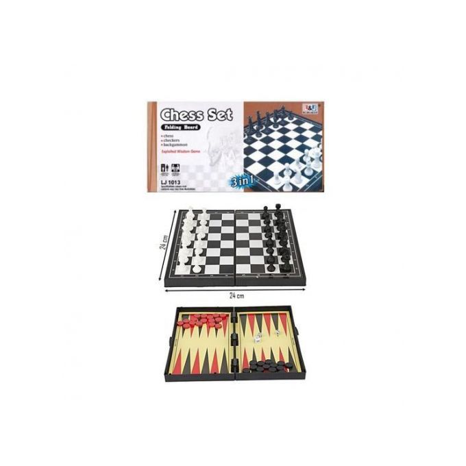 Chess Set et d’échecs Chess Set Folding Board 3 in 1