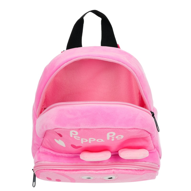 Sac à dos en peluche Peppa Pig pour fille, rose