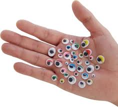 SACHET DE 20 YEUX MOBILES COULEUR