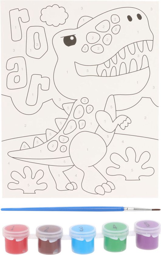 Peinture par numéros, Set d'animaux pour Enfants