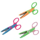 Set de 3 ciseaux décoratifs de formes différentes 