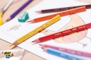12 Crayon de couleur Gros triangulaire Bic KIDS