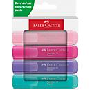 Faber-Castell Textliner Highlighter - Pastel - 4 Color Set