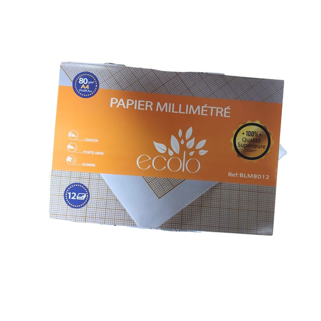 [BLM8012] Papier millimetre BOITE DE 10 ecolo