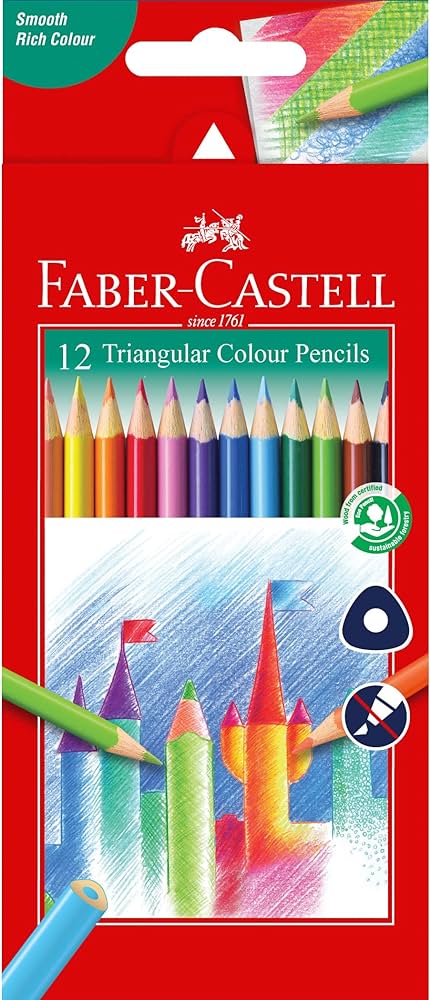 [115853] Crayons de couleur Faber-Castel 12 COULEUR