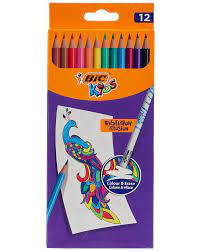 Crayon de couleur 12 Bic ILLUSION 