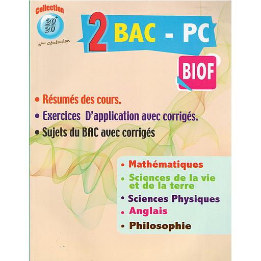 collection 20/20 2 Bac sciences physique Biof