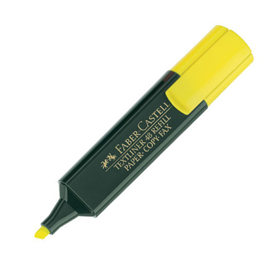 [154807] Textliner faber JAUNE