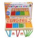 Intelligence Montessori Mathematical Intelligence Stick Jouet sen bois éducatifs jeux mathématiques