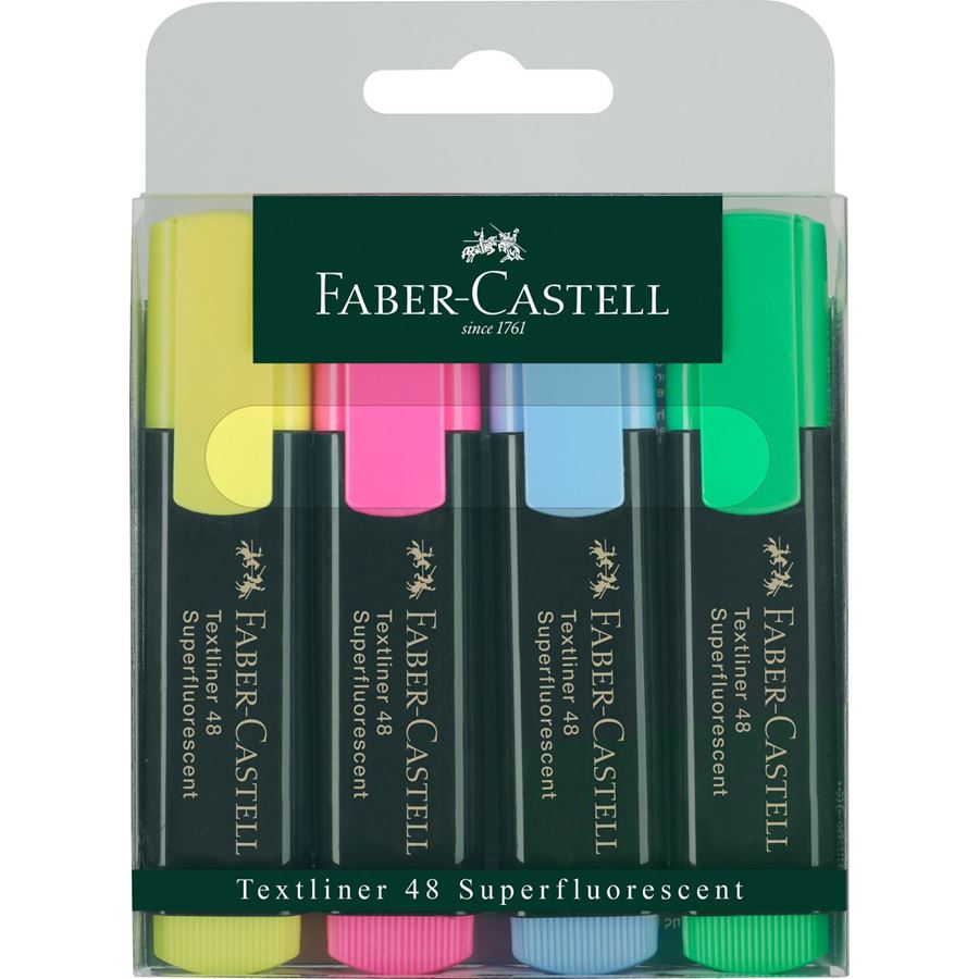 [15 48 04] TEXTLINER Set de 4 FABER CASTELL
