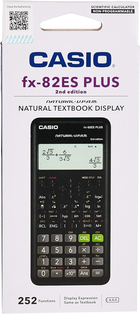 Casio Calculatrice scientifique FX -82 ES PLUS