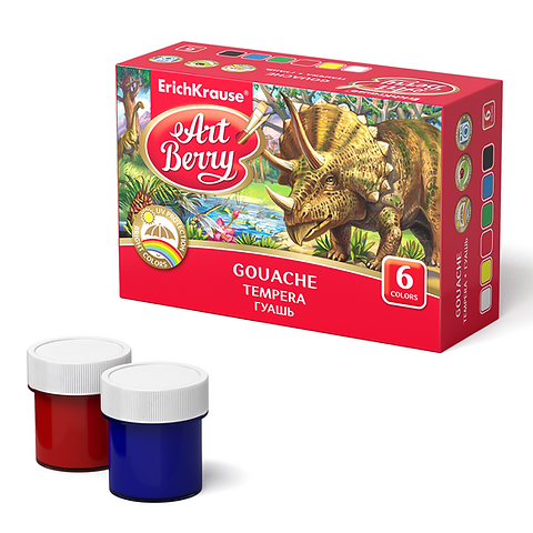 GOUACHE DE 06 COLORS ART BERRY 