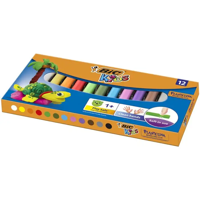 Pate à Modeler 12 Couleurs BIC® Kids Plasticine