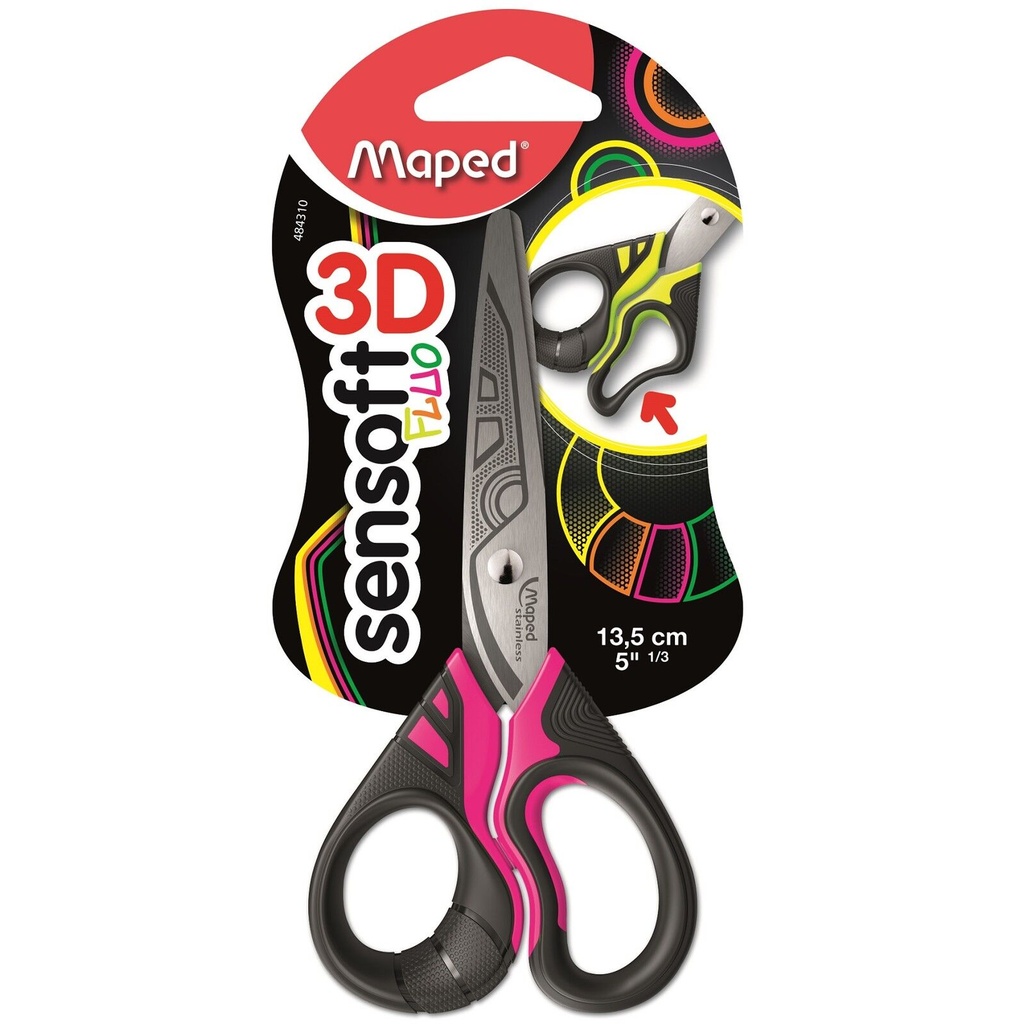 Ciseaux sensoft fluo - MAPED