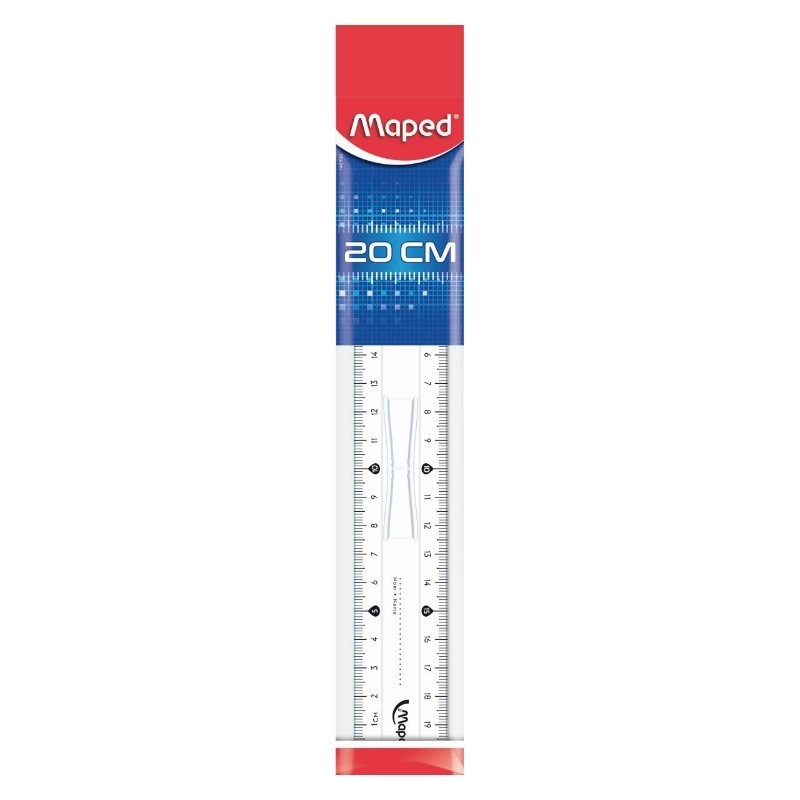 Regle Double Décimetre Essentals Maped 20cm