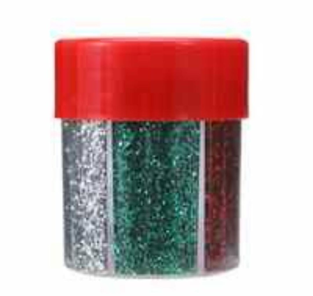 pot de poudre de paillettes peinture 6 couleurs