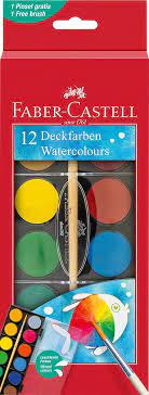 Faber Castell - Boite de 12 Aquarelles 24 mm