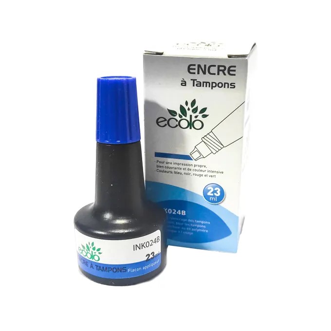 Encre à tampon 23ML écolo bleu 