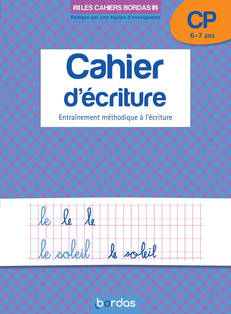 cahier d'ecriture cp bordas