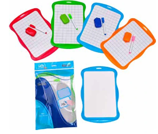 Ardoise blanche brosse & marqueur écolo