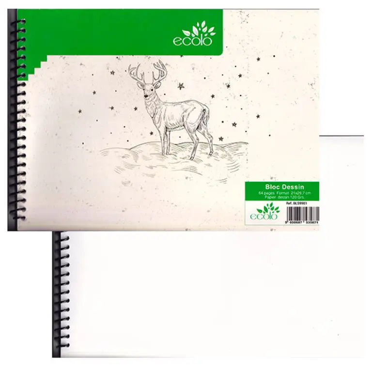 Bloc dessin steno A4