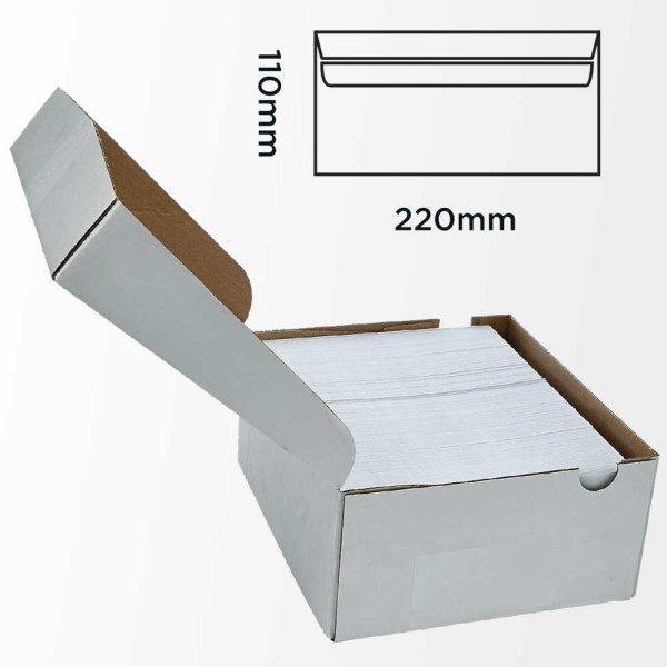 BOITE 500 ENVELOPPE BLANC