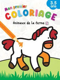 MON PREMIER COLORIAGE:animaux de la ferme