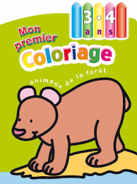 PREMIER COLORIAGE : animaux de la foret 3-5 ANS