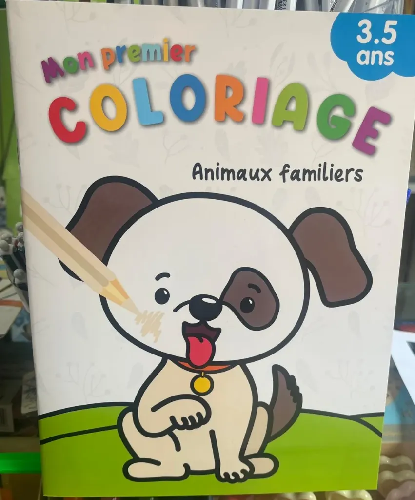 MON PREMIER COLORIAGE:animaux familiers