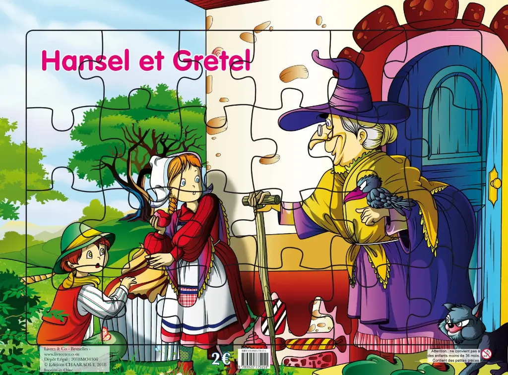 PLANCHES PUZZLES CONTES CLASSIQUES : Hansel et gretel
