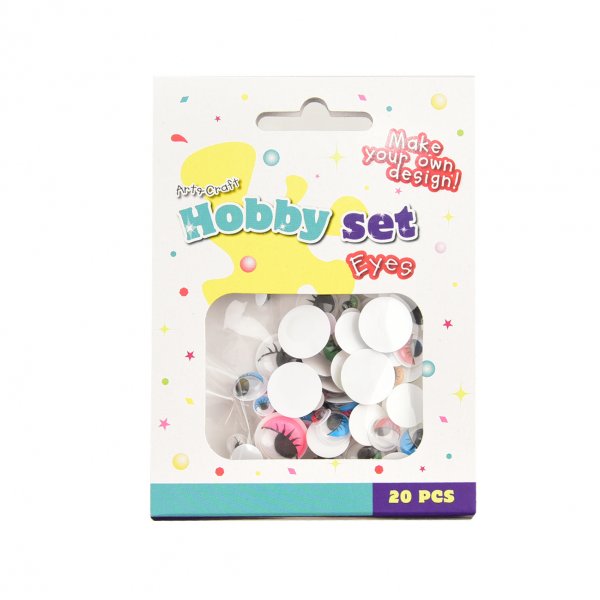 SACHET DE 20 YEUX MOBILES COULEUR