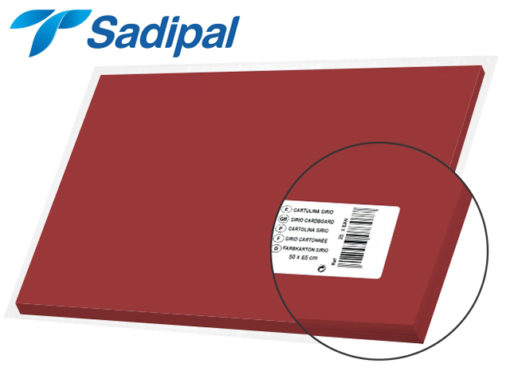 Papier Bristol 50*65 rojo  Sadipal