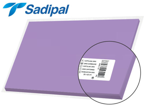 Papier Bristol 50*65 Violet Sadipal
