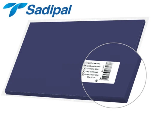 Papier Bristol 50*65 Bleu cobalt  Sadipal