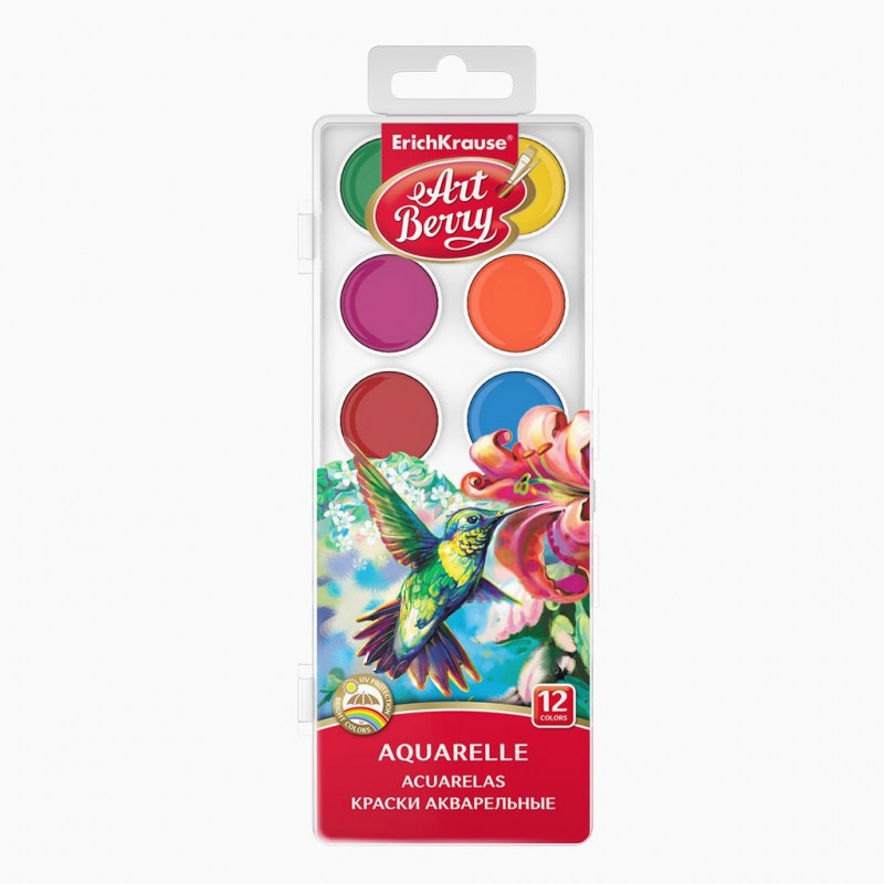 Erichkrause - Aquarelles 12 couleurs (assorties) Art Berry