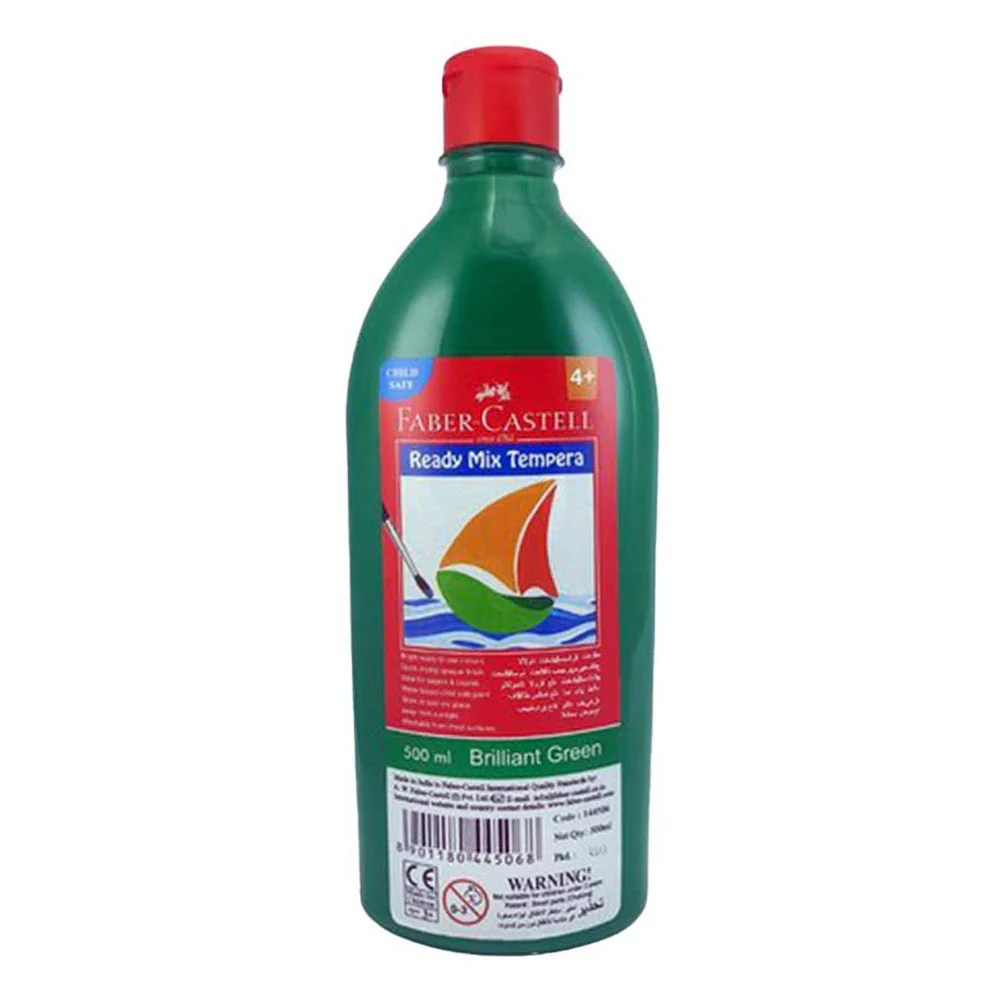 Faber-Castell Bouteille Gouache Peinture Tempera 500ml - Vert Foncé 