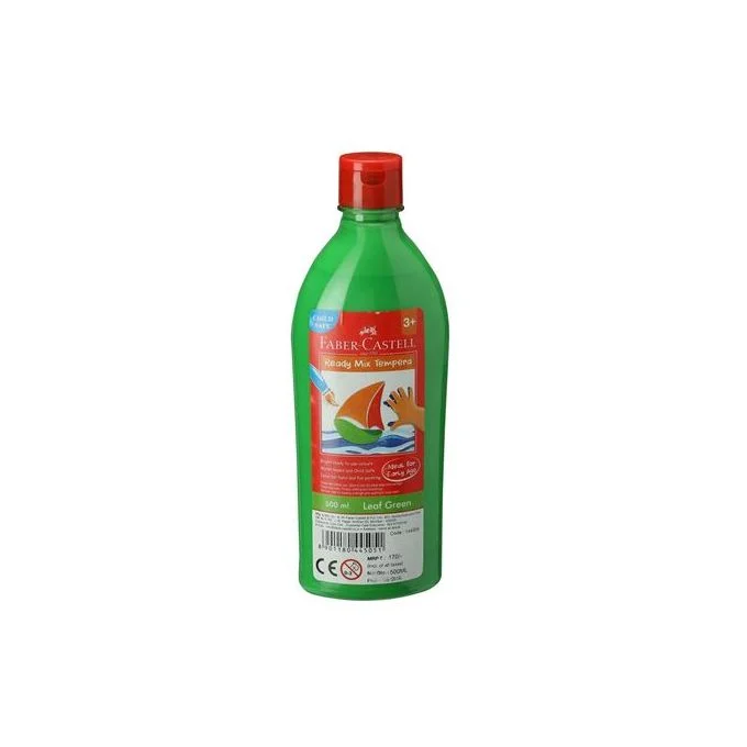 Faber-Castell Bouteille Gouache Peinture Tempera 500ml - Vert Clair