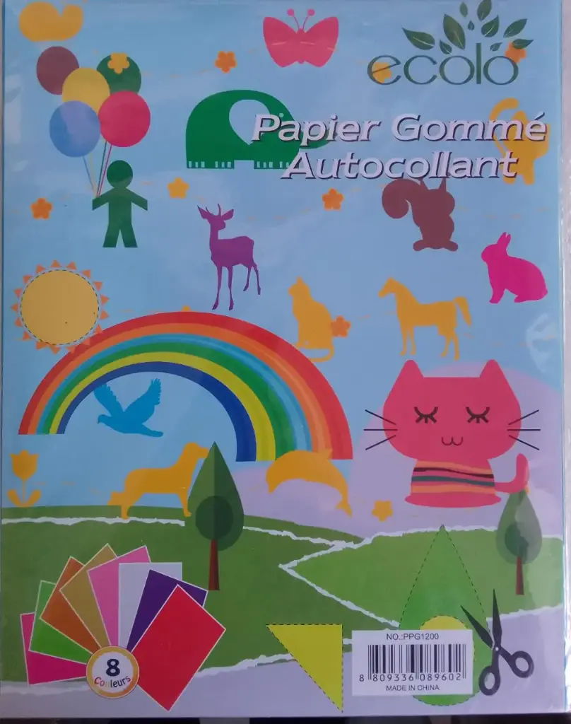 Papier gomme ecolo