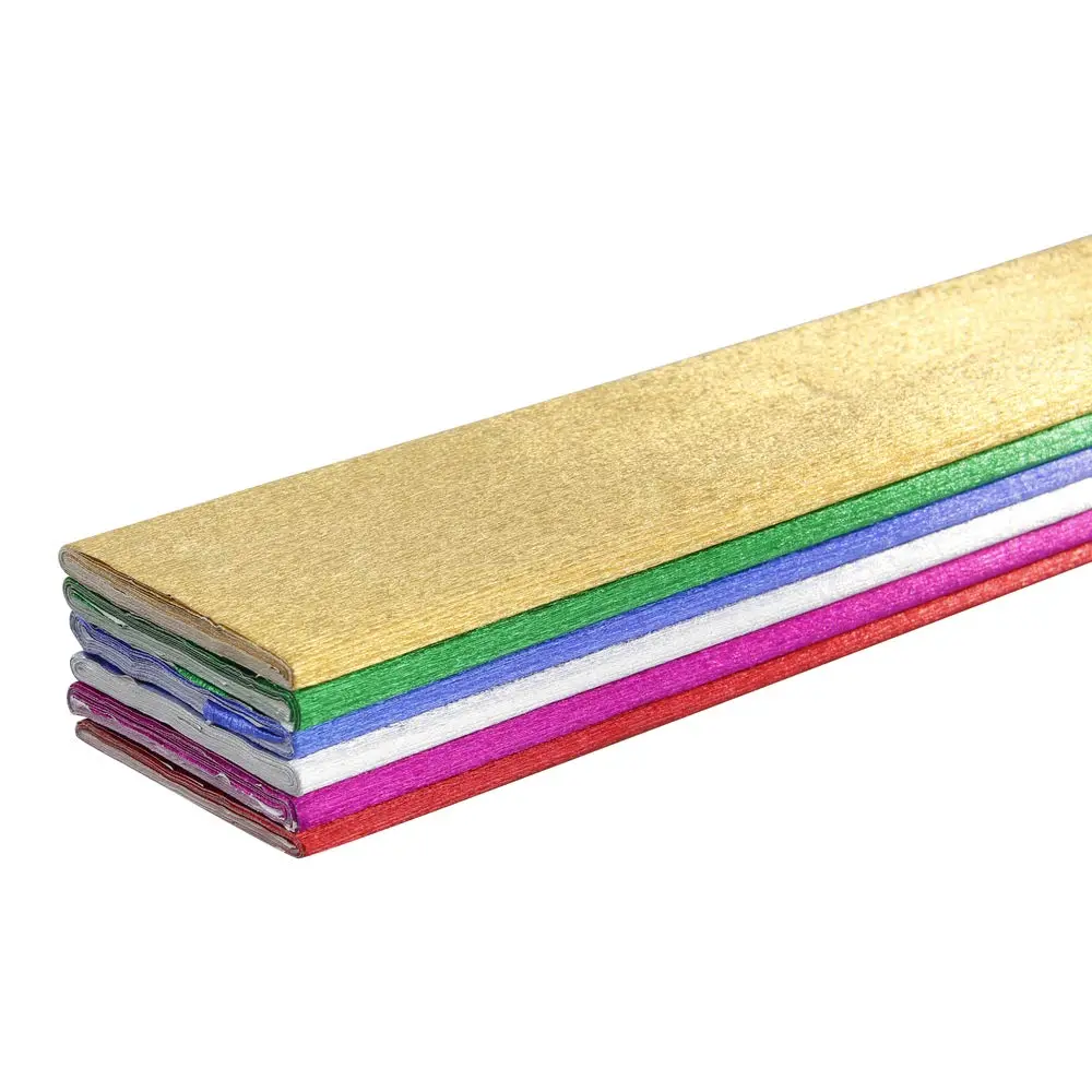 PAPIER CREPON METALISE 54*21.5 50GSM ECOLO 