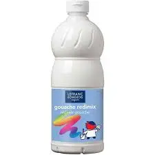 BOUTEILLE DE 1000ML DE GOUACHE ECOLO KIDS  BLANCH