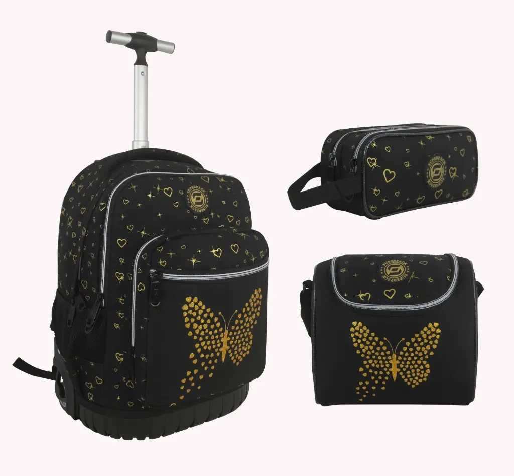 Cartable trolley pack 3 Pièces