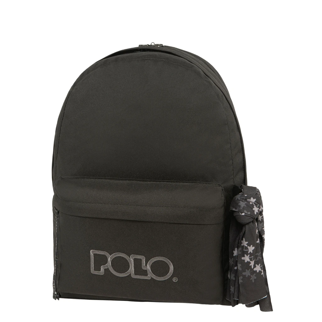 DOUBLE SCARFE CARTABLE POLO NOIR