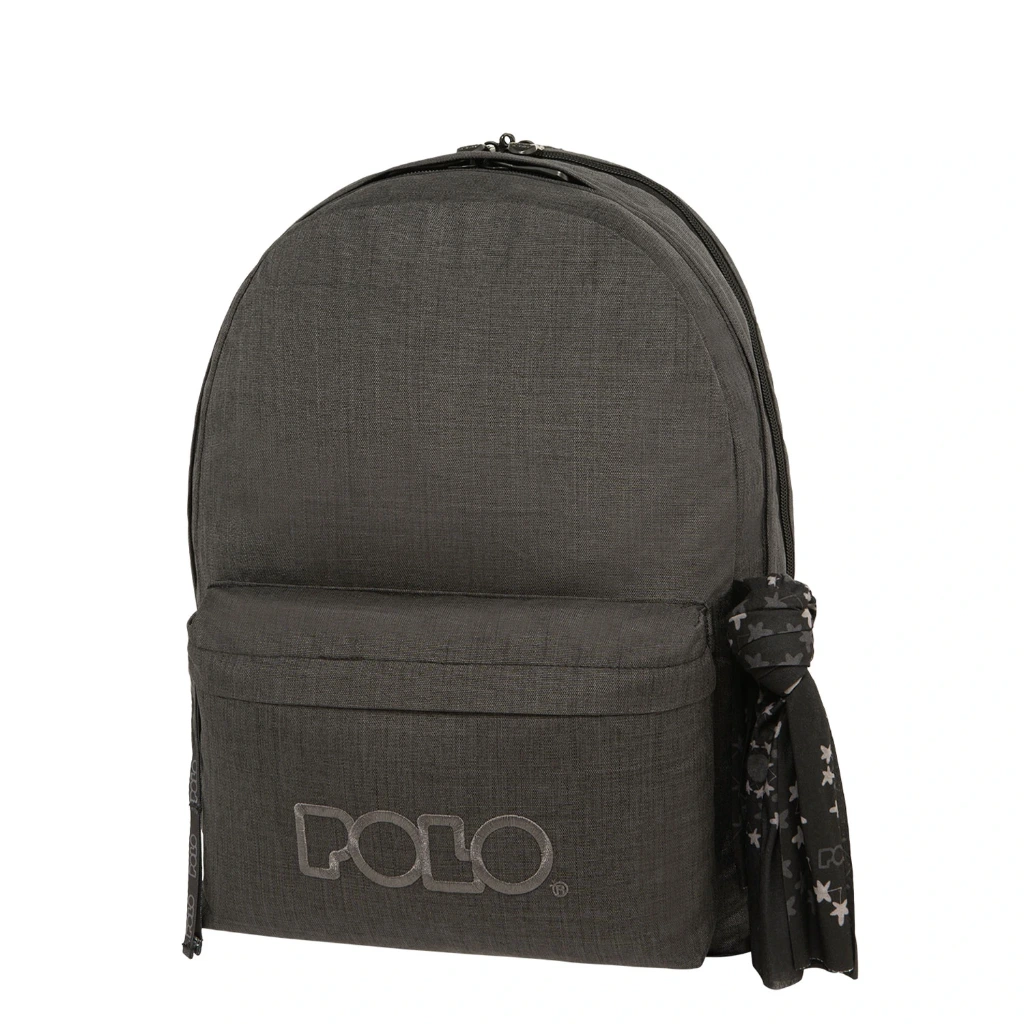 DOUBLE SCARFE CARTABLE POLO GRIS