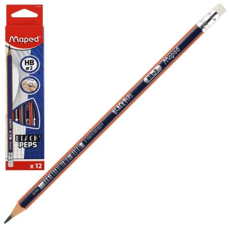 [MD13C851821] CRAYON HB MAPED AVEC GOMME
