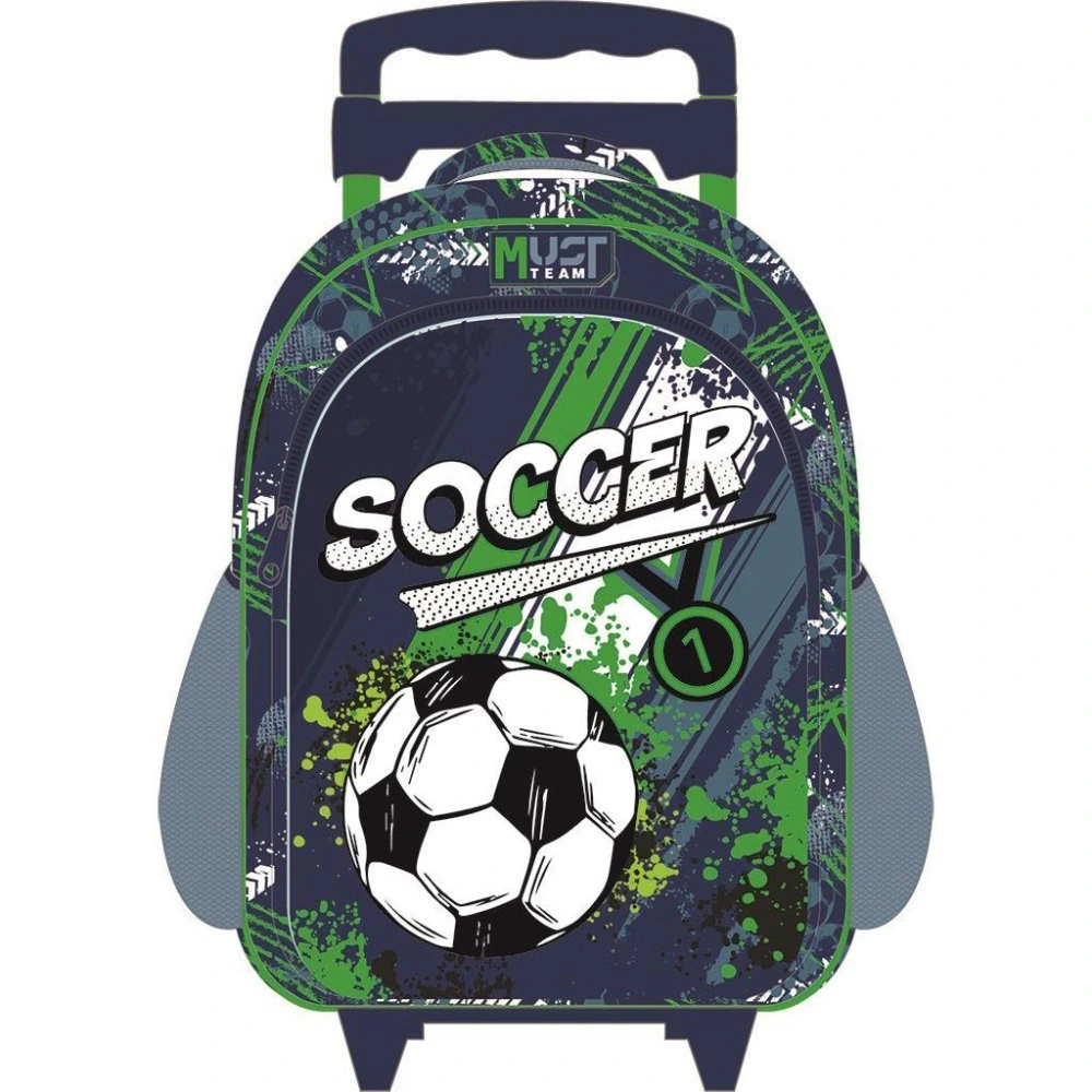 Cartable a Roulette scolaire Must + TROUSSE + LUNCH BOX