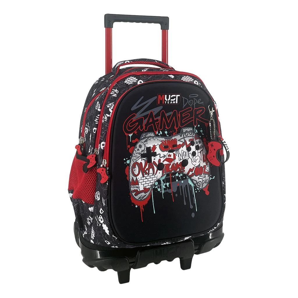 Cartable a Roulette scolaire Must Game Pad 3