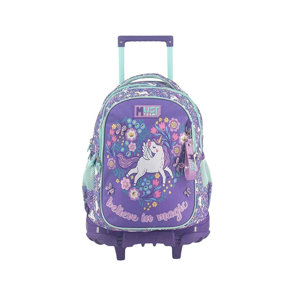 Cartable à roulettes Must Purple Unicorn