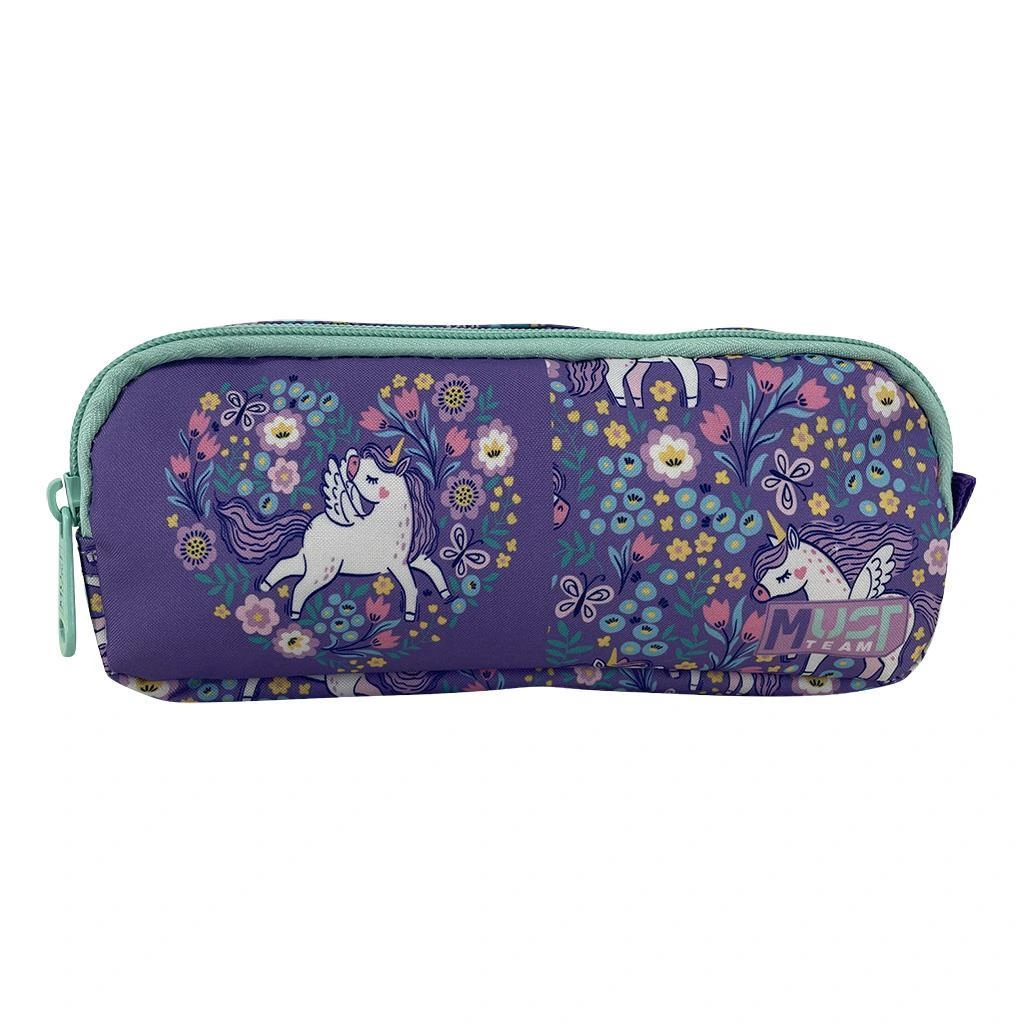 Trousse cylindrique Must Team Purple Unicorn – 2 compartiments