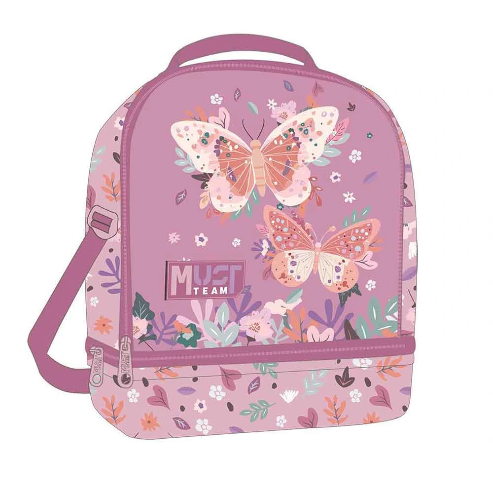 Sac à déjeuner isotherme Must Butterflies Lilac